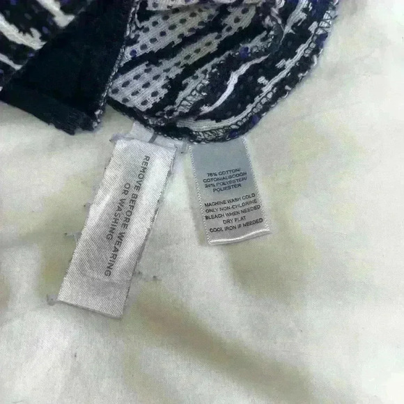 Ann Taylor Loft The Riviera Shorts Women's Size 2 Navy White Geo Print Coastal - Picture 8 of 8